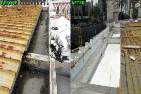 Majisd Jame, KL - Waterproofing to RC Gutter 